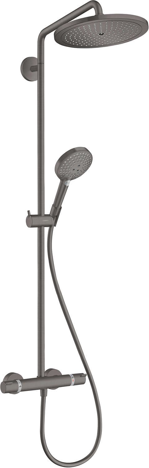 COLONNE DE DOUCHE+THERMOSTAT CROMA SEELCT S280 1JET HANSGROHE BRUSHED BLACK CHROME vue 1
