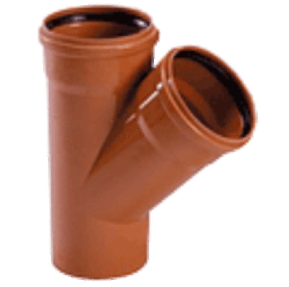 Kabelwerk Eupen Eucarigid-REGRB SN4 accessoires égout PVC té 45° D 160 mm brun vue 1