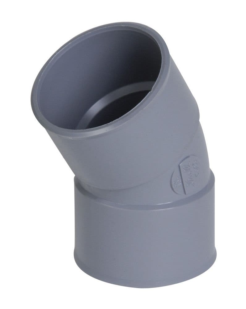 Nicoll raccord à coller PVC coude 30° FF D 50 gris vue 1