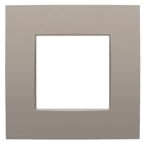 Plaque de recouvrement simple, couleur Niko Intense bronze coated vue 1