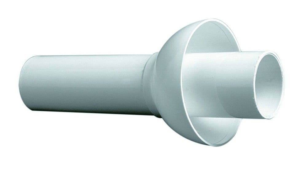 Nicoll tube et rosace pour lavabo-bidet-évier PP blanc L 180mm D40mm vue 1