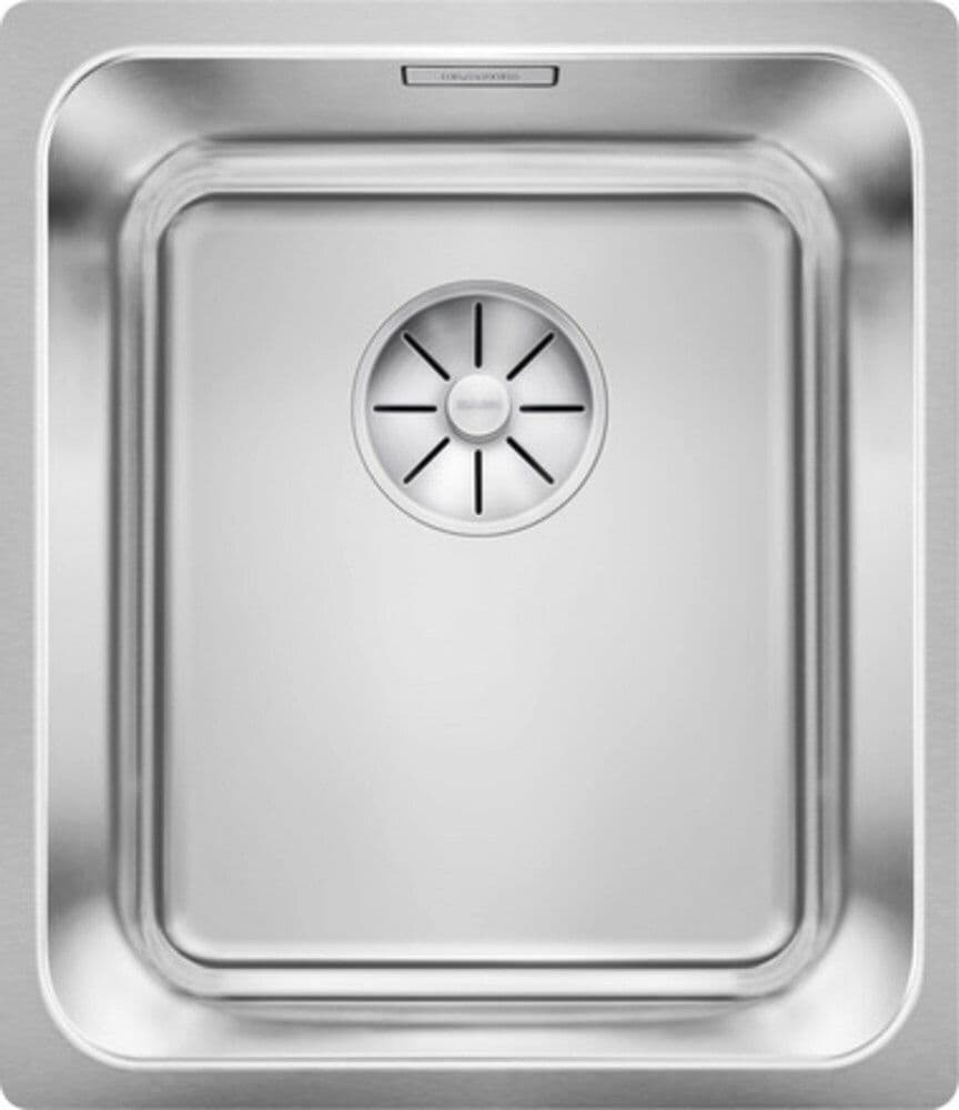 Blanco Solis 340-U évier sous-encastrer 1 bac bonde-corbeille 3 1/2" inox satiné vue 1