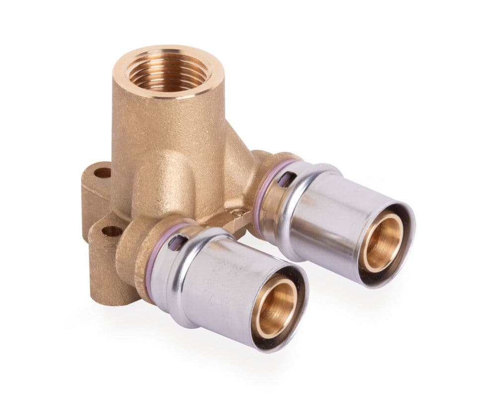 SYSTEMPEX culasse double droit PEX-alu sertir H 53mm 20-1/2"F 20 vue 1