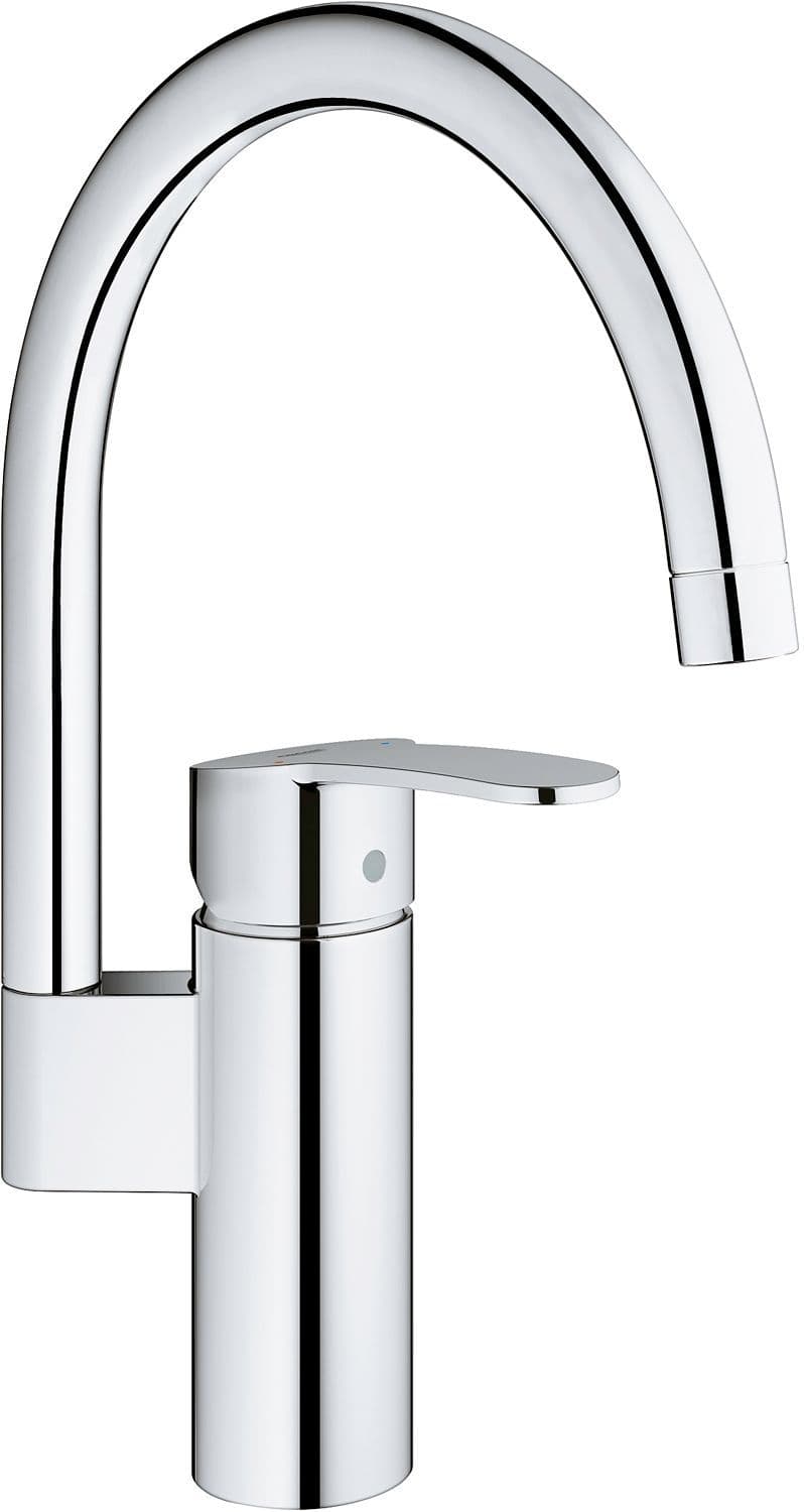 MITIGEUR CUISINE EUROSTYLE GROHE BEC HAUT CHROME vue 1