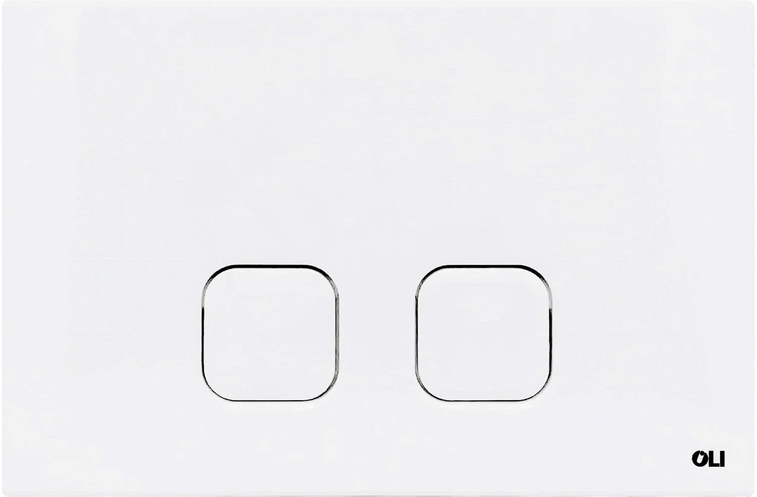 PLAQUE DE COMM. 2TOUCHES PLAIN OLI BLANC vue 1