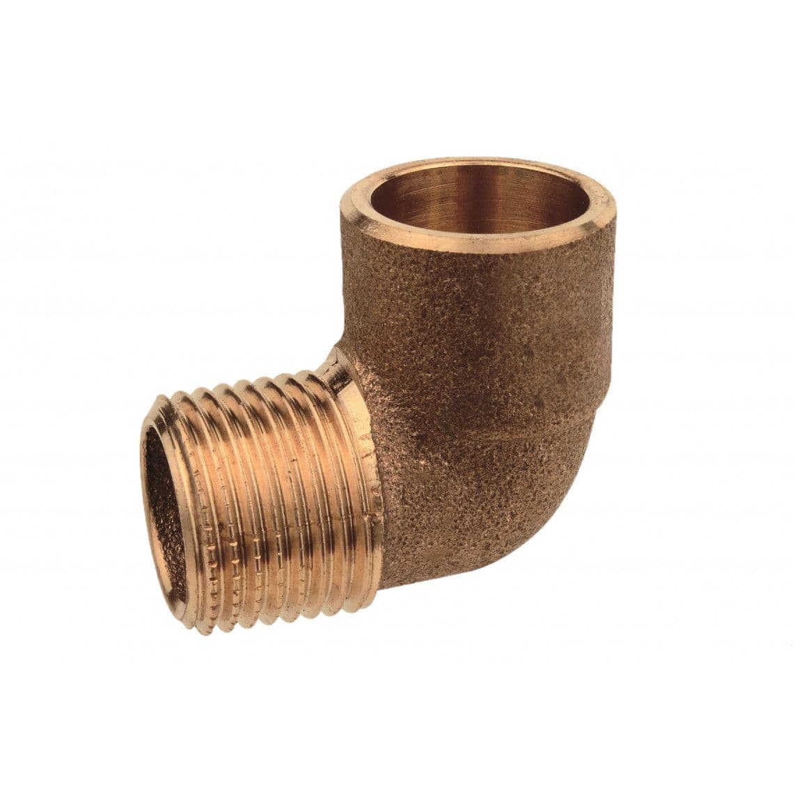 989211017 BR coude 90°, vierge, 15 mm x 1/2" M, 1 manchon (4092g) vue 1