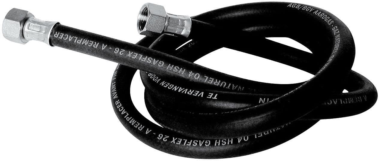 TUYAU GAZ COMPLET FF +ECROU 1/2"-150CM vue 1