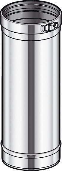 TUBE A SIMPLE PAROI INOX CONDENSEUR POUJOULAT 130 45CM vue 1