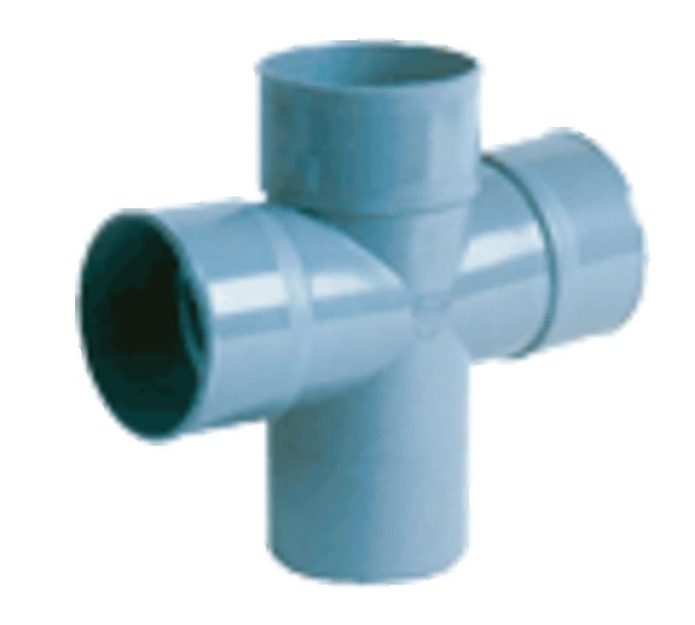 Nicoll raccord à coller PVC té parallèle 87°30 MF D 100 x 40 mm vue 1