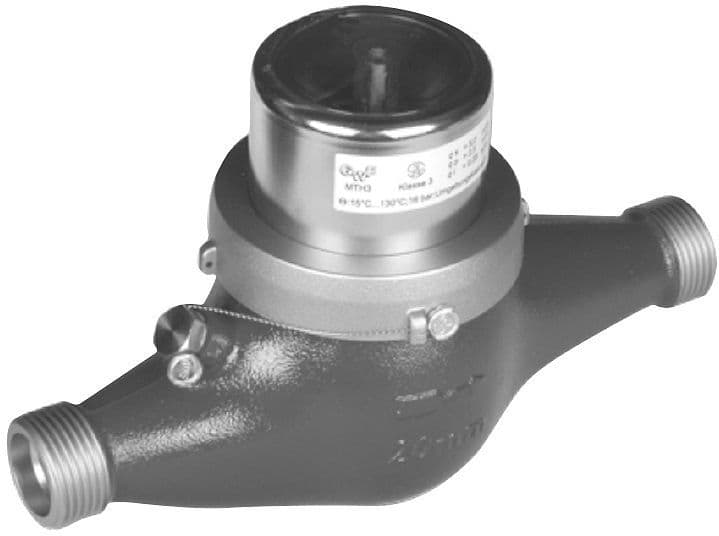 COMPTEUR D'EAU VITESSE EAU CHAUDE MTW 4/4" SANS RACCORD 4/4"-3/4" vue 1