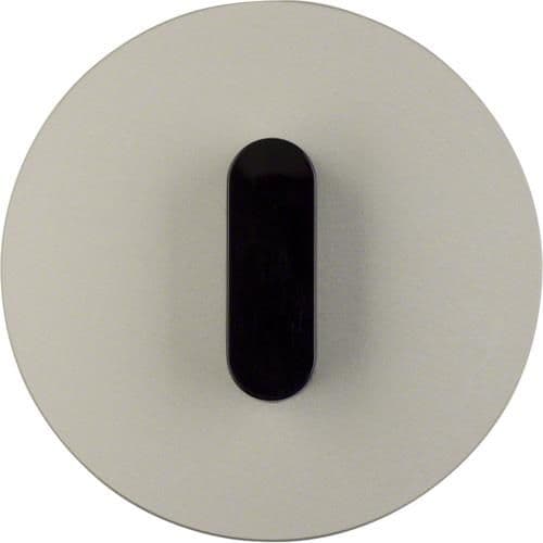 Plaque de recouvrement avec manette pour interrupteur rotatif / poussoir Serie R.classic Alu, Noir vue 1