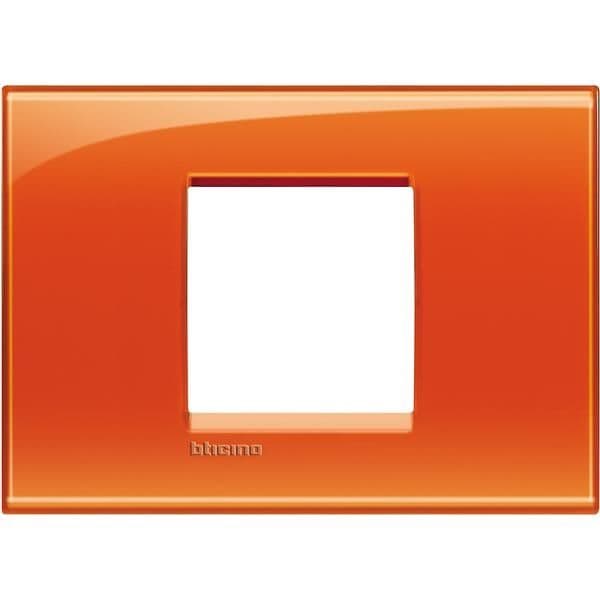 LivingLight - plaque rectangulaire large 2 modules Orange vue 1
