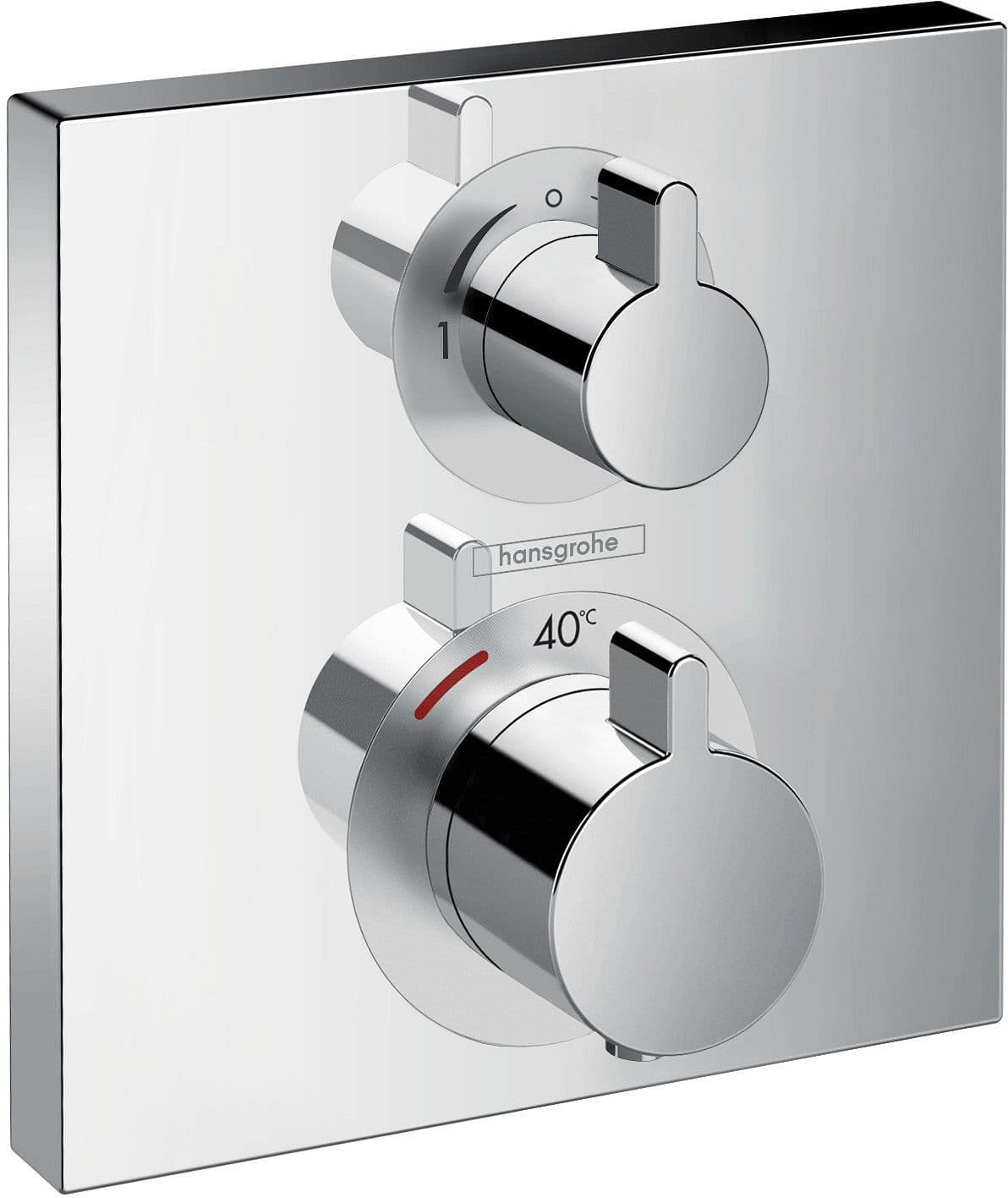 SET DE FINITION THERMOSTAT+INVERSEUR ECOSTAT SQUARE HG CHROME vue 1