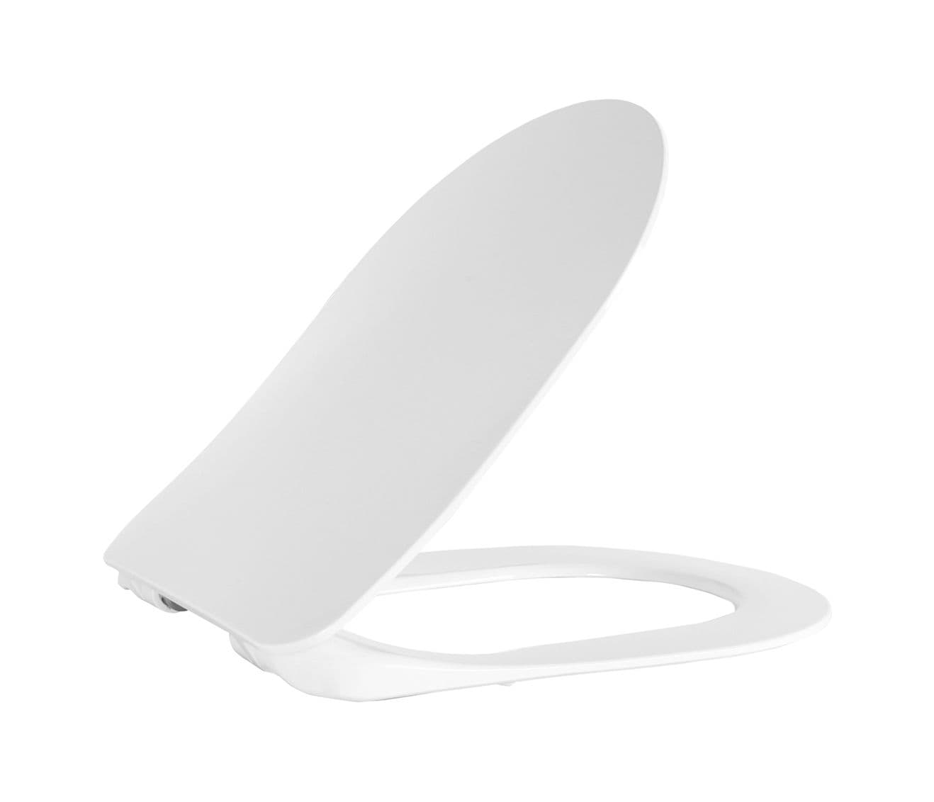 CREAVIT DUCK ABATTANT WC - MODÈLE D - DESIGN FIN - FREIN DE CHUTE - DÉCLIPSABLE - DUROPLAST - CHARNIÈRES EN INOX - BLANC BRILLANT vue 1