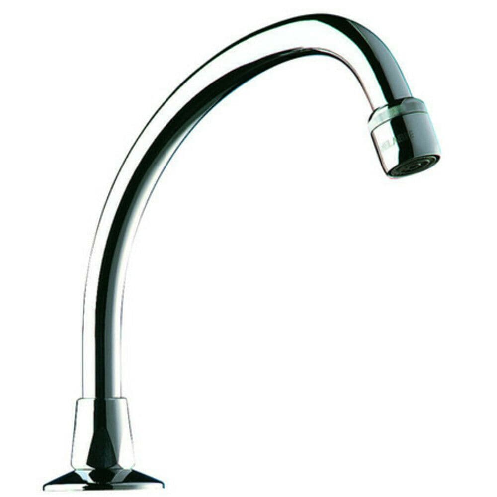 Delabie Tempostop lavabo à bec mobile laiton chromé L150mm vue 1