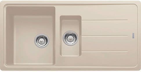 EVIER A ENCASTRER BASIS FRANKE 1,5 BAC+EGOUTTOIR 97X50 CHAMPAGNE vue 1