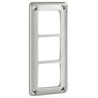 Soliroc plaque 3 postes entraxe 71mm - IP55 - IK10 vue 1