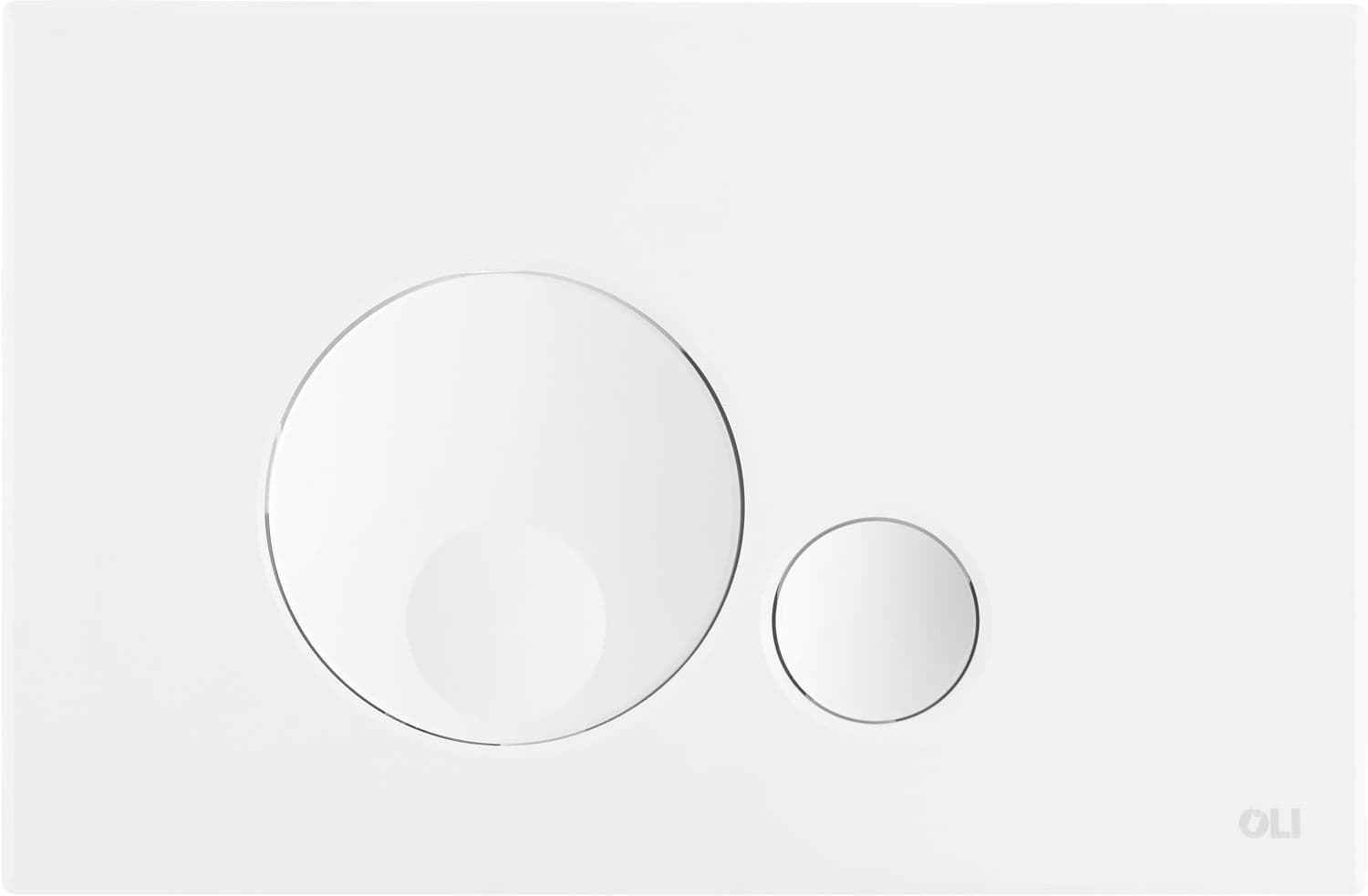 PLAQUE DE COMMANDE 2TOUCHES GLOBE OLI BLANC vue 1