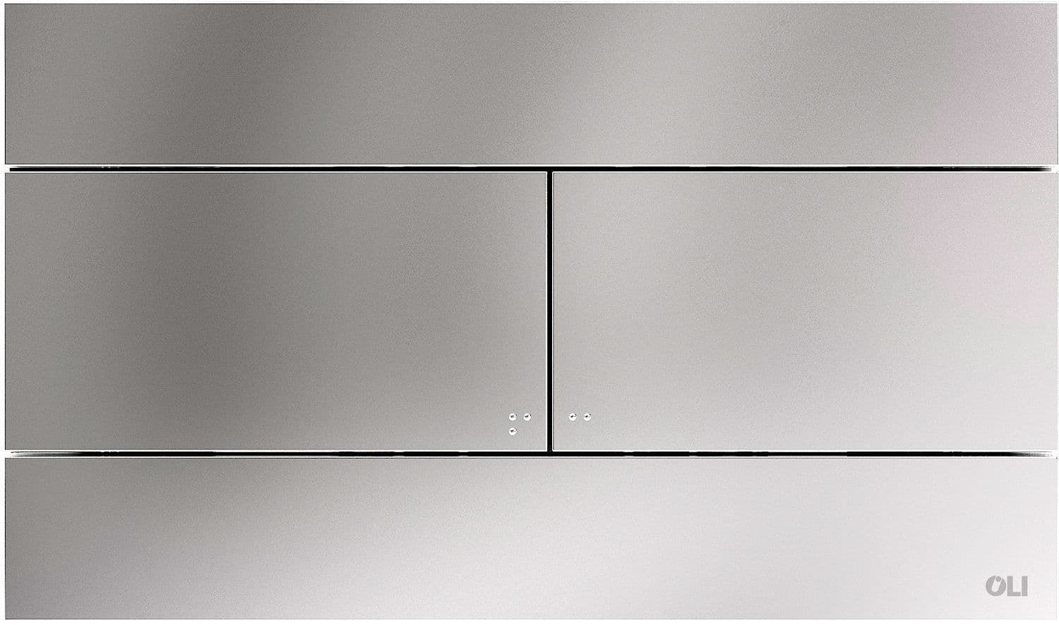 PLAQUE DE COMMANDE 2TOUCHES SLIM OLI INOX vue 1