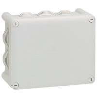 Boîte rectangulaire Plexo IP55 étanche - Gris - 10 embouts vue 1