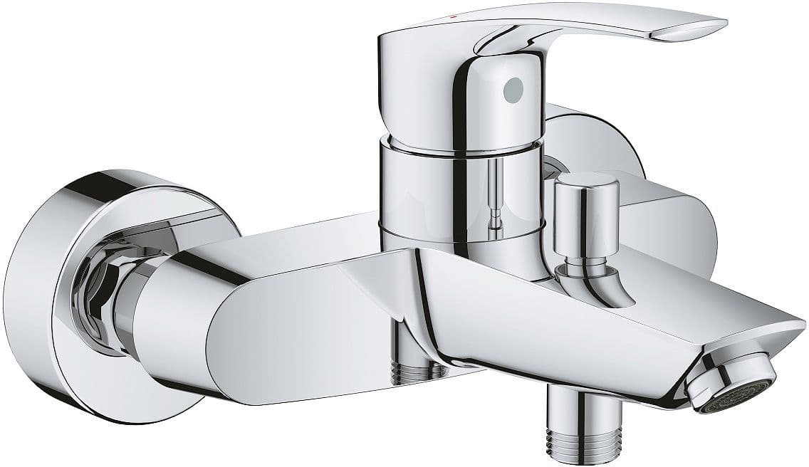 MITIGEUR BAIN EUROSMART FG NU CHROME vue 1