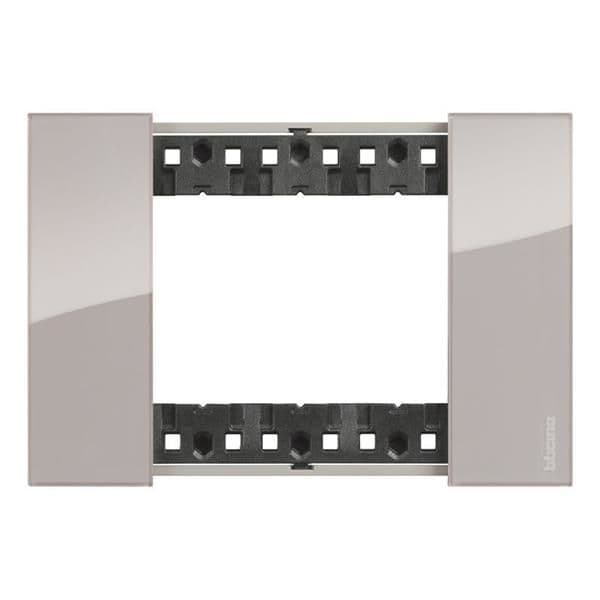 LNow plaque 3 modules Aura pour support référence K4703 vue 1