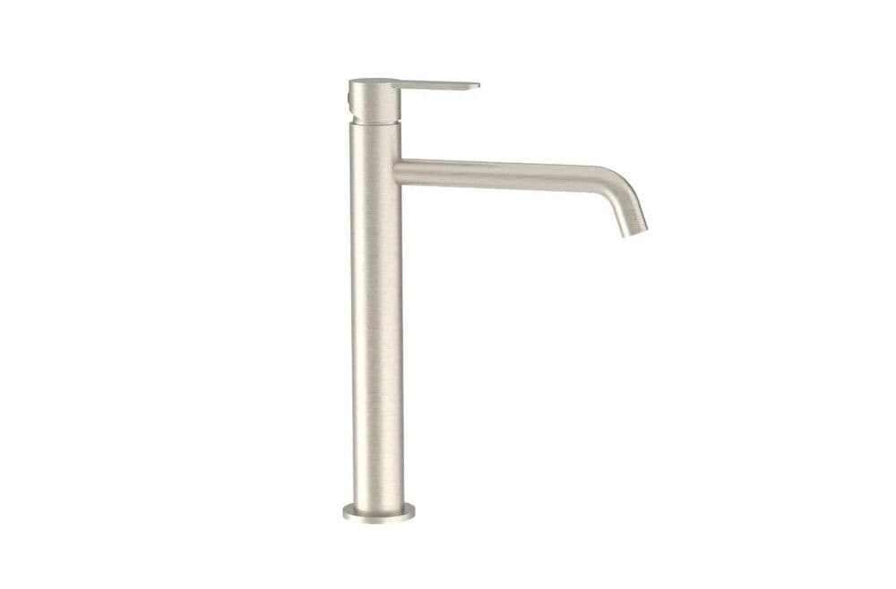 GO Van Marcke Verona mitigeur lavabo avec bec haut nickel brossé vue 1