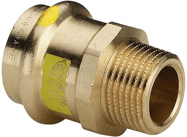 RACCORD M 3/4"-15MM PROFIPRESS GAZ VIEGA vue 1