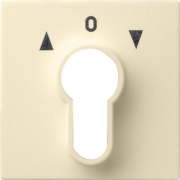 Cache pour interrupteur à clé et bouton-poussoir à clé Blanc crème brillant vue 1