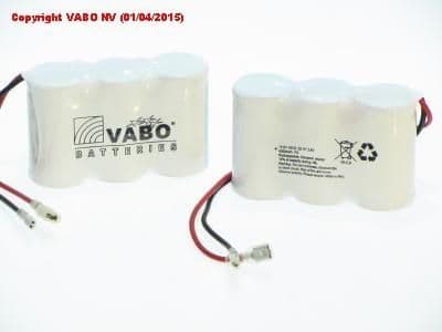 Ni-Cd 3D 4500 ht zaz + 6.3 femelle - 2.8 femelle 3.6V 102 x 34 x 59 / 64014 vue 1