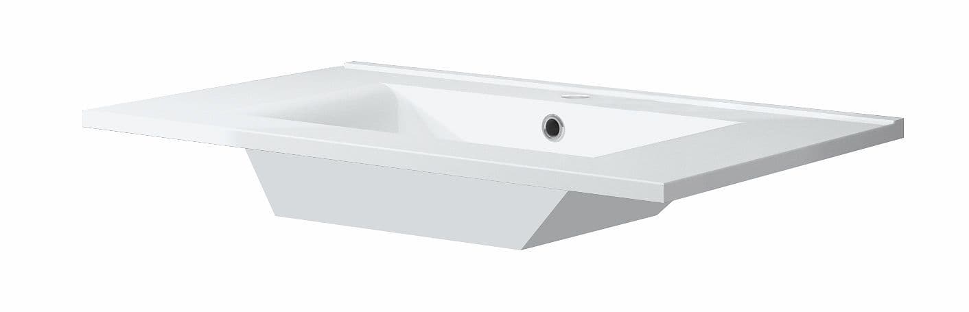 LAVABO FORM 81X46CM PORCELAINE BLANC vue 1
