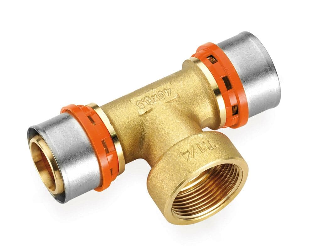 SYSTEMPEX Té tube alu raccord à sertir 50-6/4F-50 vue 1