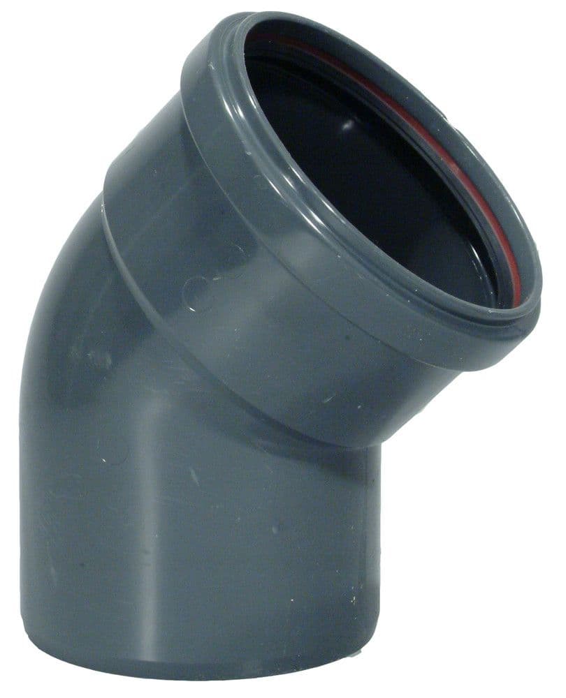 Kabelwerk Eupen Eucarigid-REGRB SN4 accessoires égout PVC coude 45° D125 mm gris vue 1