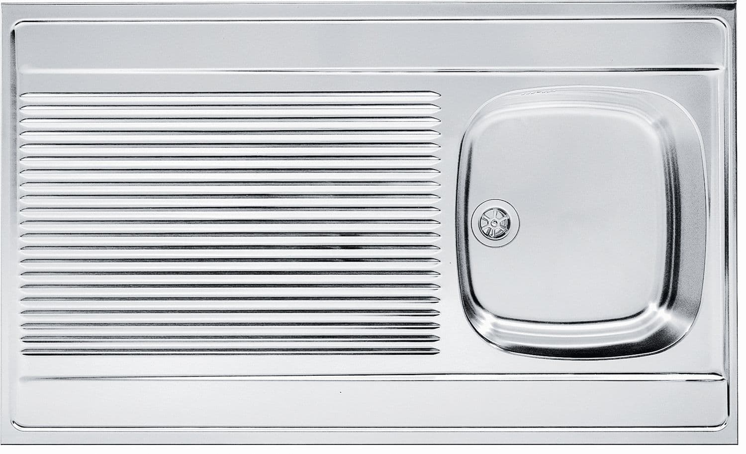 EVIER A POSER MAN FRANKE 1 BAC+EGOUTTOIR 100X60 INOX vue 1