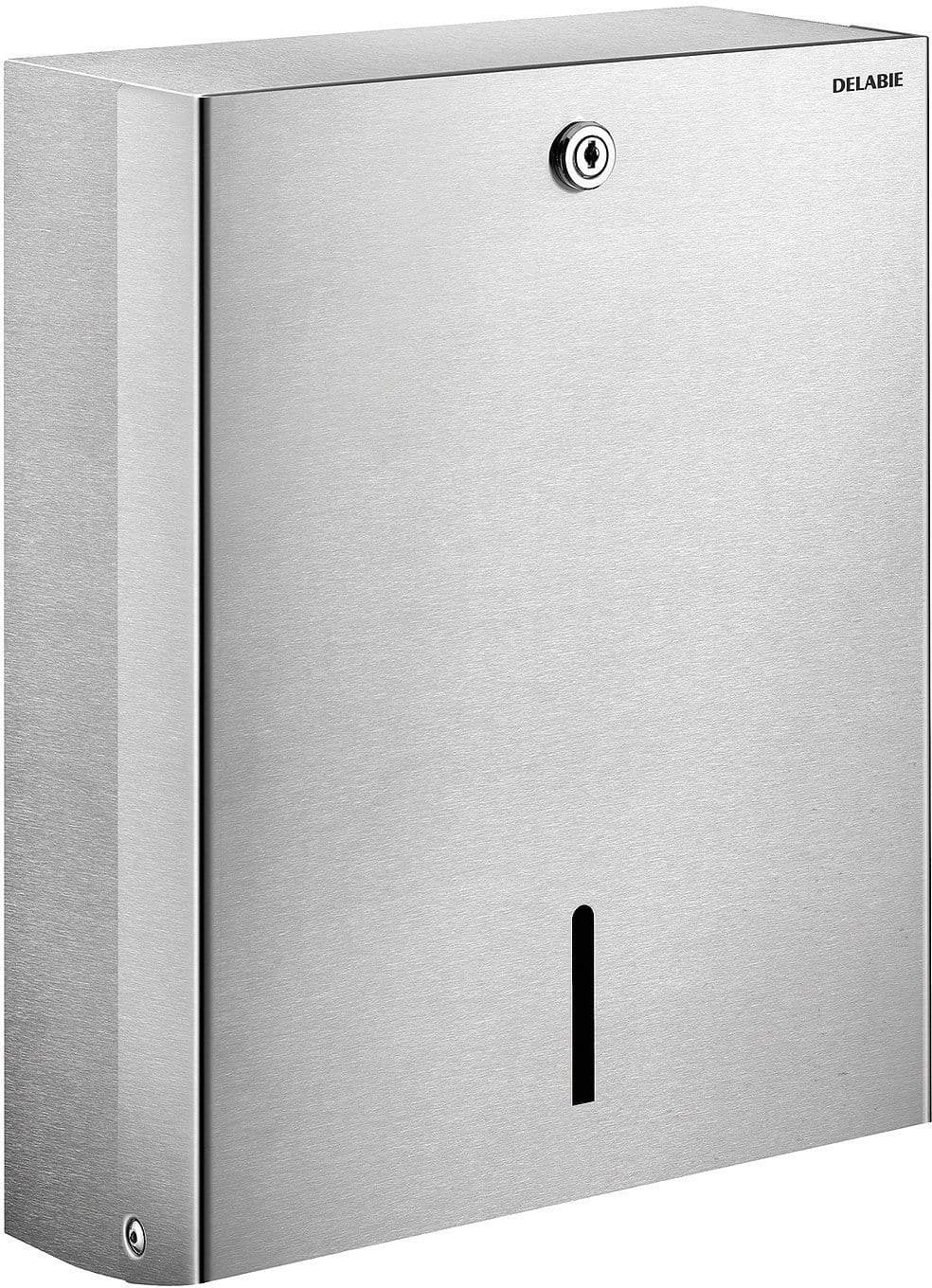 DISTRIBUTEUR MURAL 500 ESSUIE-MAINS DELABIE RVS MAT vue 1