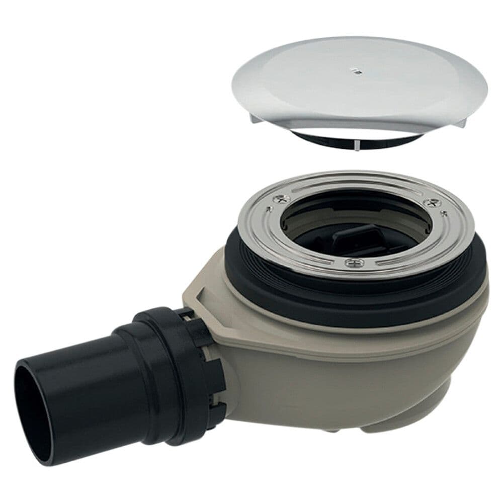Geberit siphon de douche D90 tuyau d'évacuation D50 mm garde d'eau 50 mm vue 1