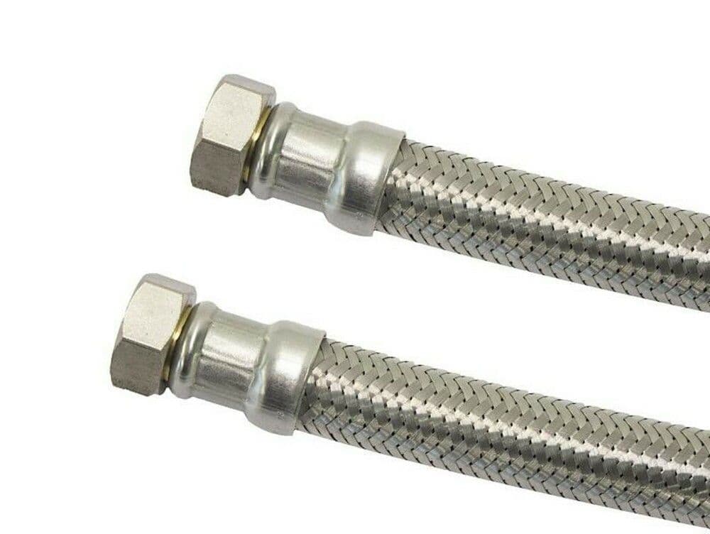 Tuyaux d'alimentation gaine tressée passage acier D13 3/4"FF L800mm vue 1