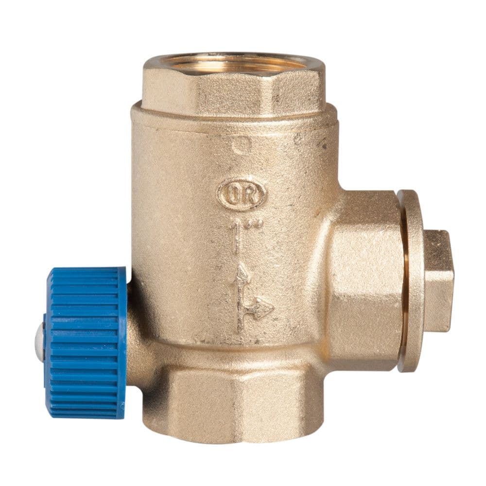 Euro-Index Flow Valve chauffage universelle sortie horizontale/verticale 4/4" vue 1