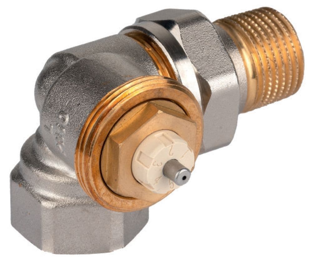 Honeywell Home V2020 LSX15 robinet thermostatique double équerre gauche 1/2"F vue 1
