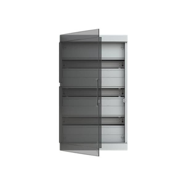 Coffret de distribution Fix-o-Rail 150 3 rangées 54 modules avec porte transparente vue 1