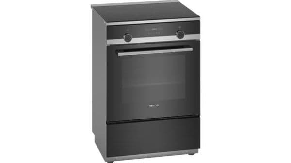 Cuisinière IQ500 Electrique induction, classe A, 7 modes de cuisson, 66L, humidClean, display Blanc, vue 1