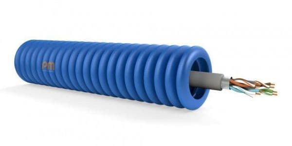 Tube précâblé FTP cat5E diamètre 16mm Lsoh en bobine de 300m vue 1