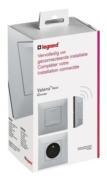 Valena NWN - kit d'extension interrupteur + prise connectée Alu vue 1
