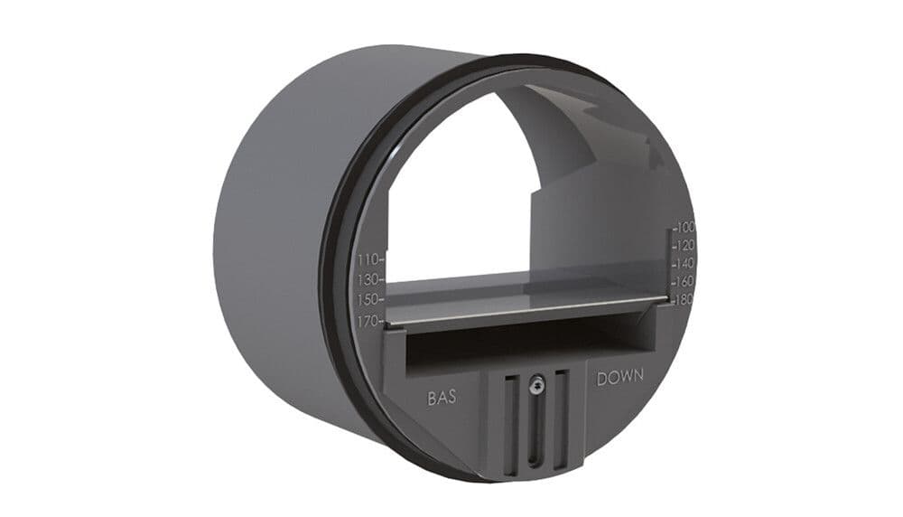 Ventilair RDR160 100-180 régulateur de débit 100-180m³h D160 vue 1
