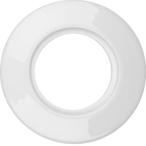 Plaque de recouvrement en porcelaine by rosenthal, 1 poste, Berker serie 1930 porcelaine Blanc polai vue 1
