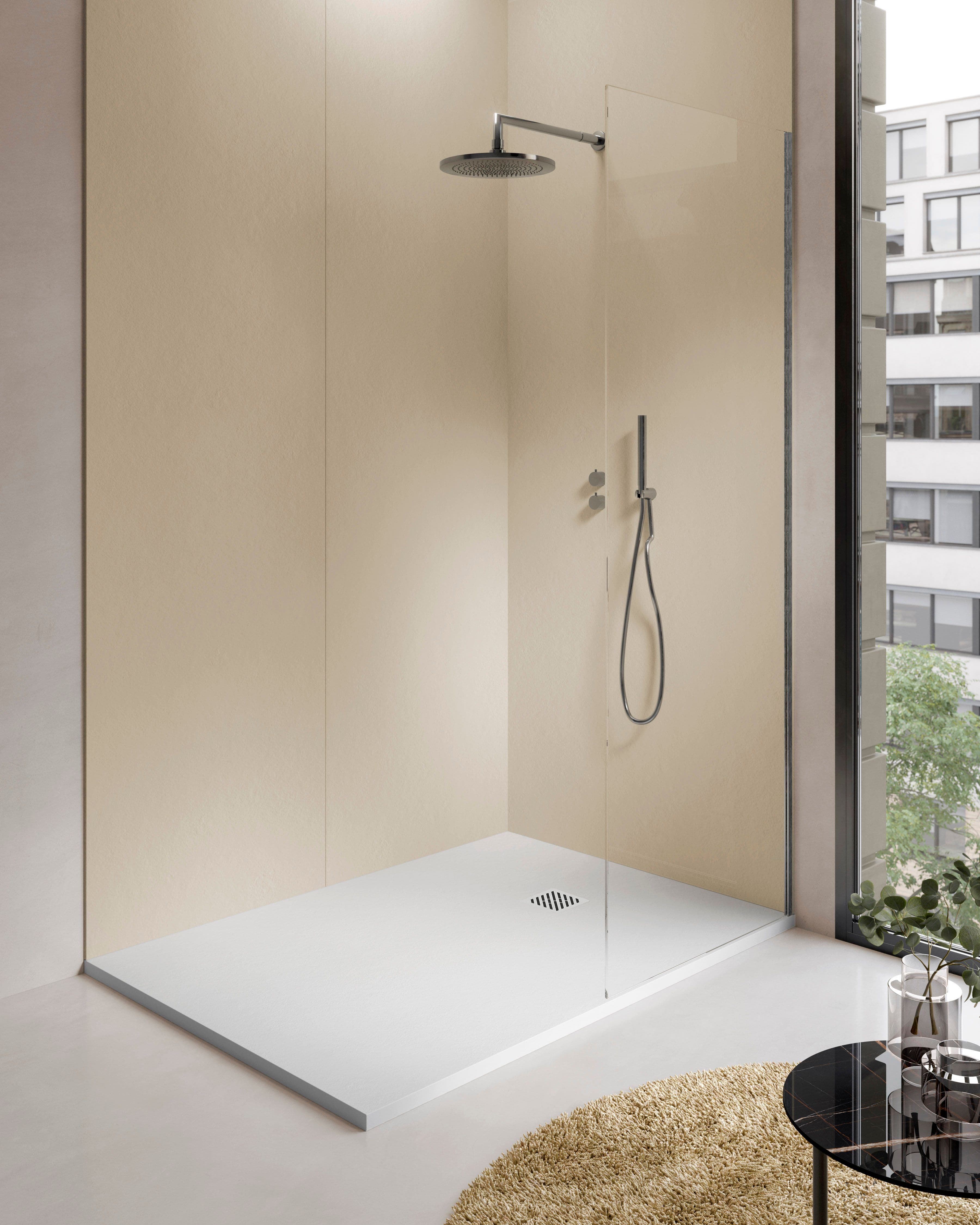 ALONI MADISON RECEVEUR DE DOUCHE - COMPOSITE - 120X90X3CM - BLANC MAT vue 1