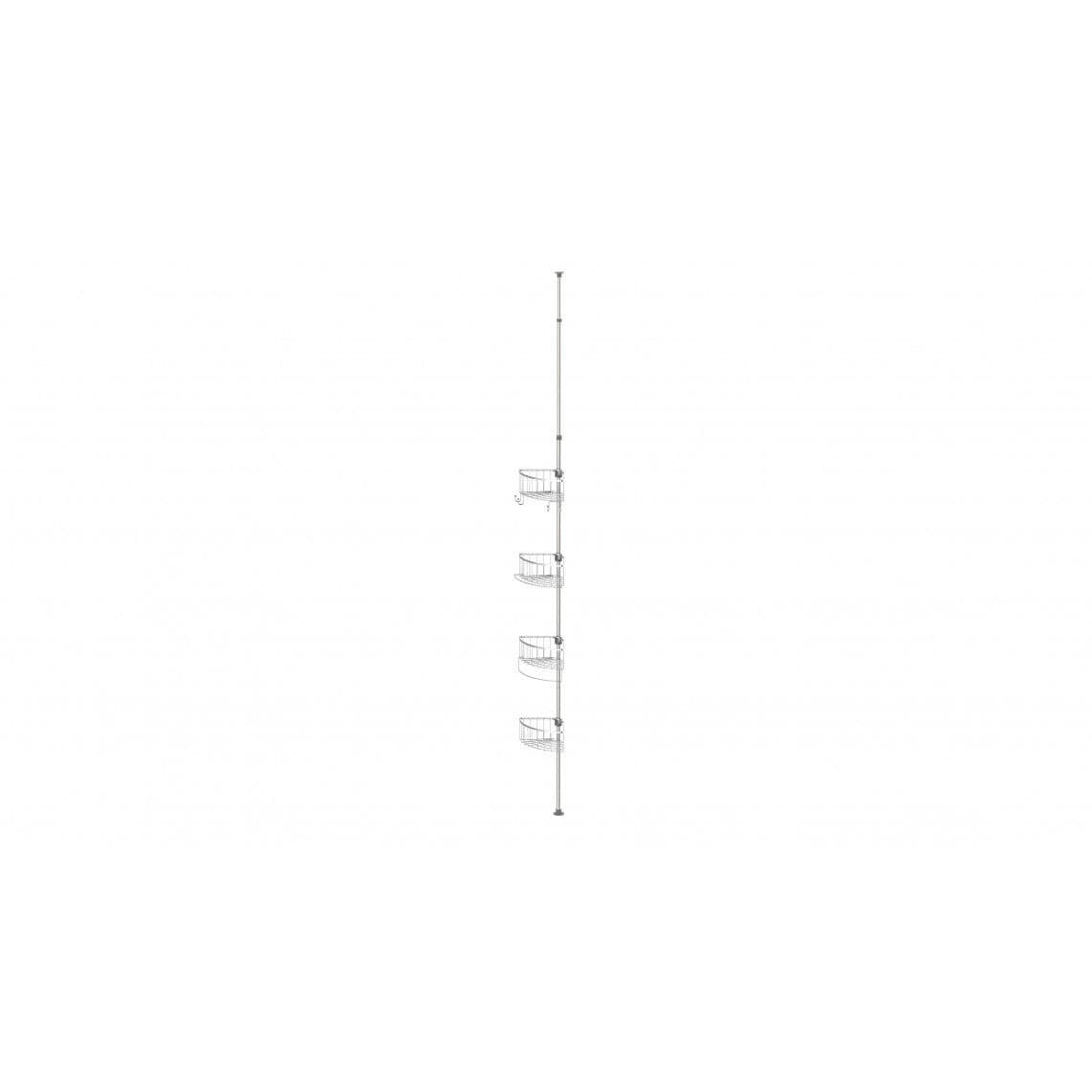 BA0920 étagère d'angle télescopique pour douche, chromé vue 1