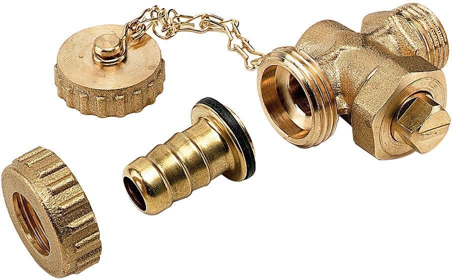 VANNE DE REMPLISSAGE ET DE VIDANGE 3/4" +BOUCHON ET CHAÎNE vue 1