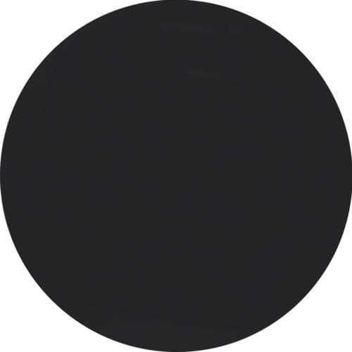 Enjoliveur avec bouton de réglage pour variateur rotatif Berker R.1 / R.3 Noir, brillant vue 1