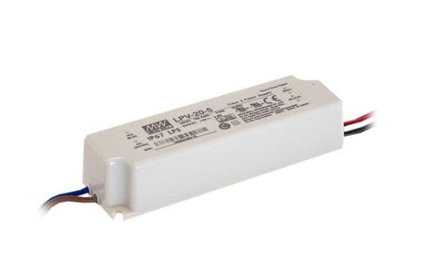 Alimentation Led 24Vdc - 20W 0.84A IP67 118 x 35 x 26mm vue 1